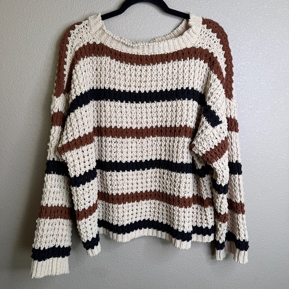 POL Chunky Striped Ultra-Soft Knit Sweater – Size Small - Picture 3 of 7
